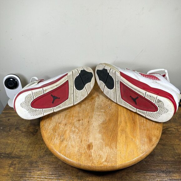 Nike Jordan 4‎ Retro Alternate 89 White Red Men\'s Size 8 Shoes 308497-106 main image 5